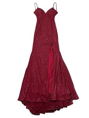 Jovani Sparkly Open Back Maxi Prom Dress Gown